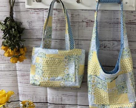 Summer Floral Patchwork Hobo Bag