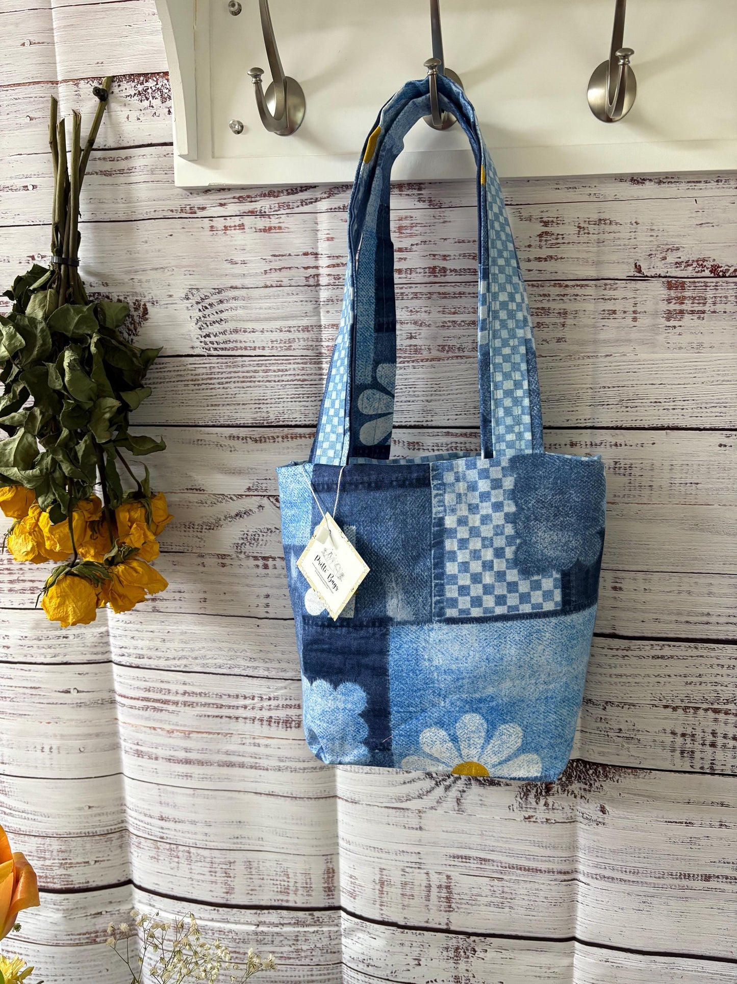 Denim Patchwork Bag