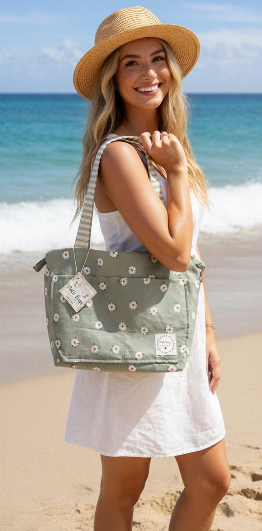 White Daisy Bag