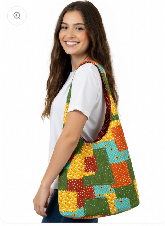 Autumn Patchwork Hobo Bag