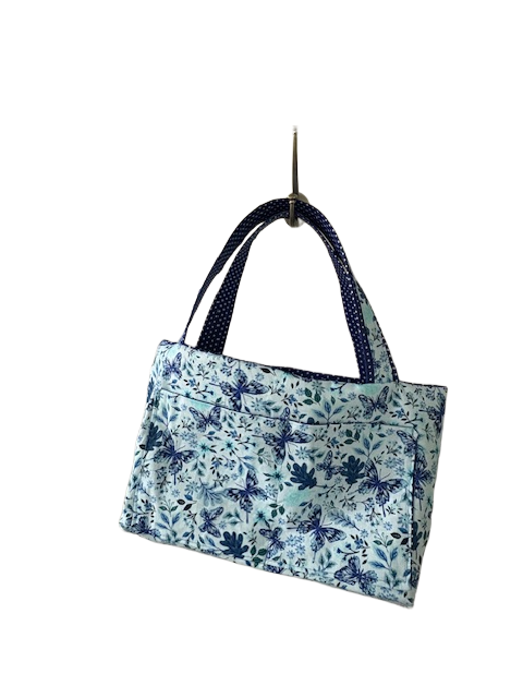 Blue Floral Butterfly