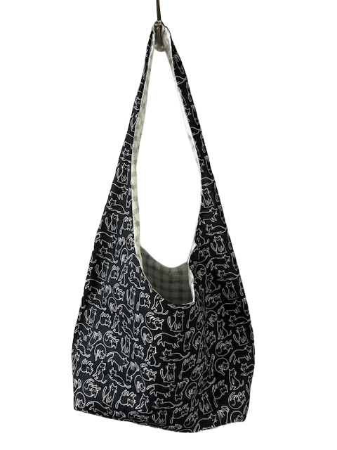 Black Cat Hobo Bag