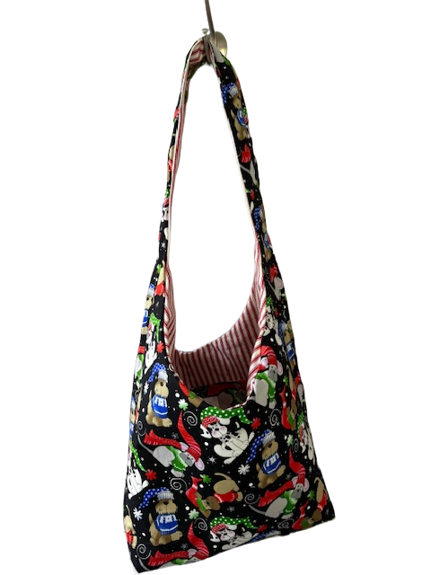 Holiday Dogs Hobo Bag