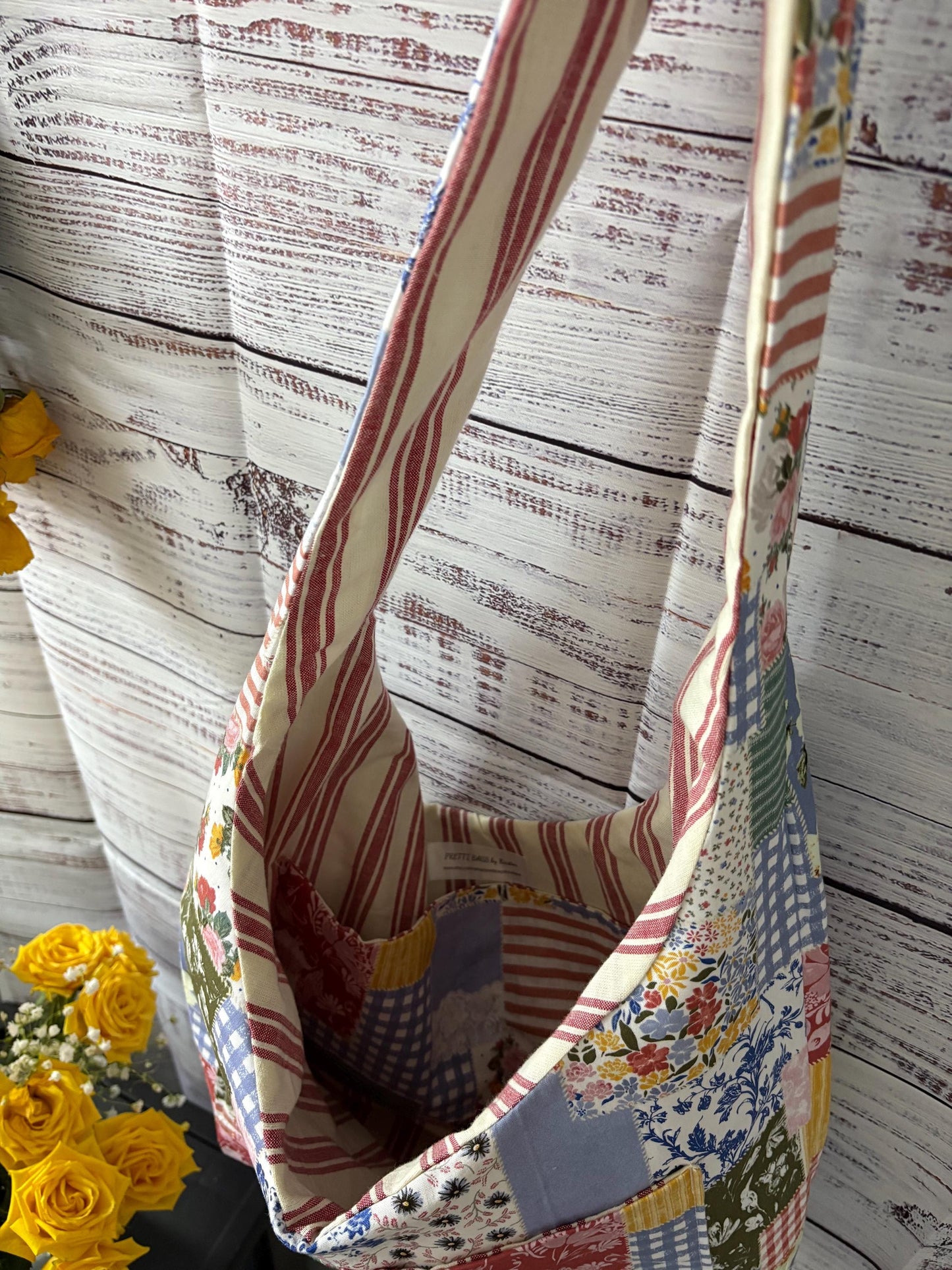 Shabby Chic Patchwork Hobo Bag