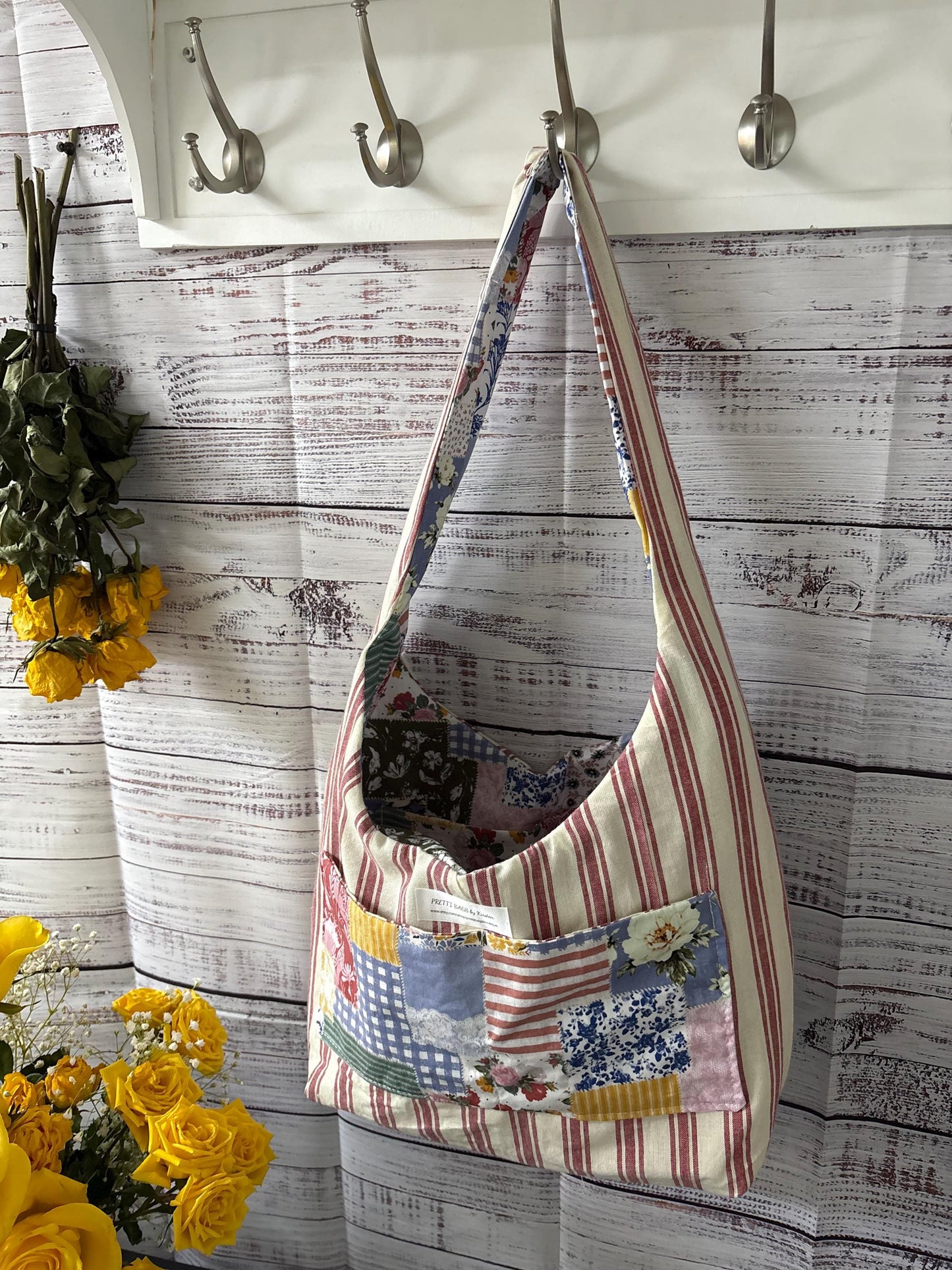 Shabby Chic Patchwork Hobo Bag