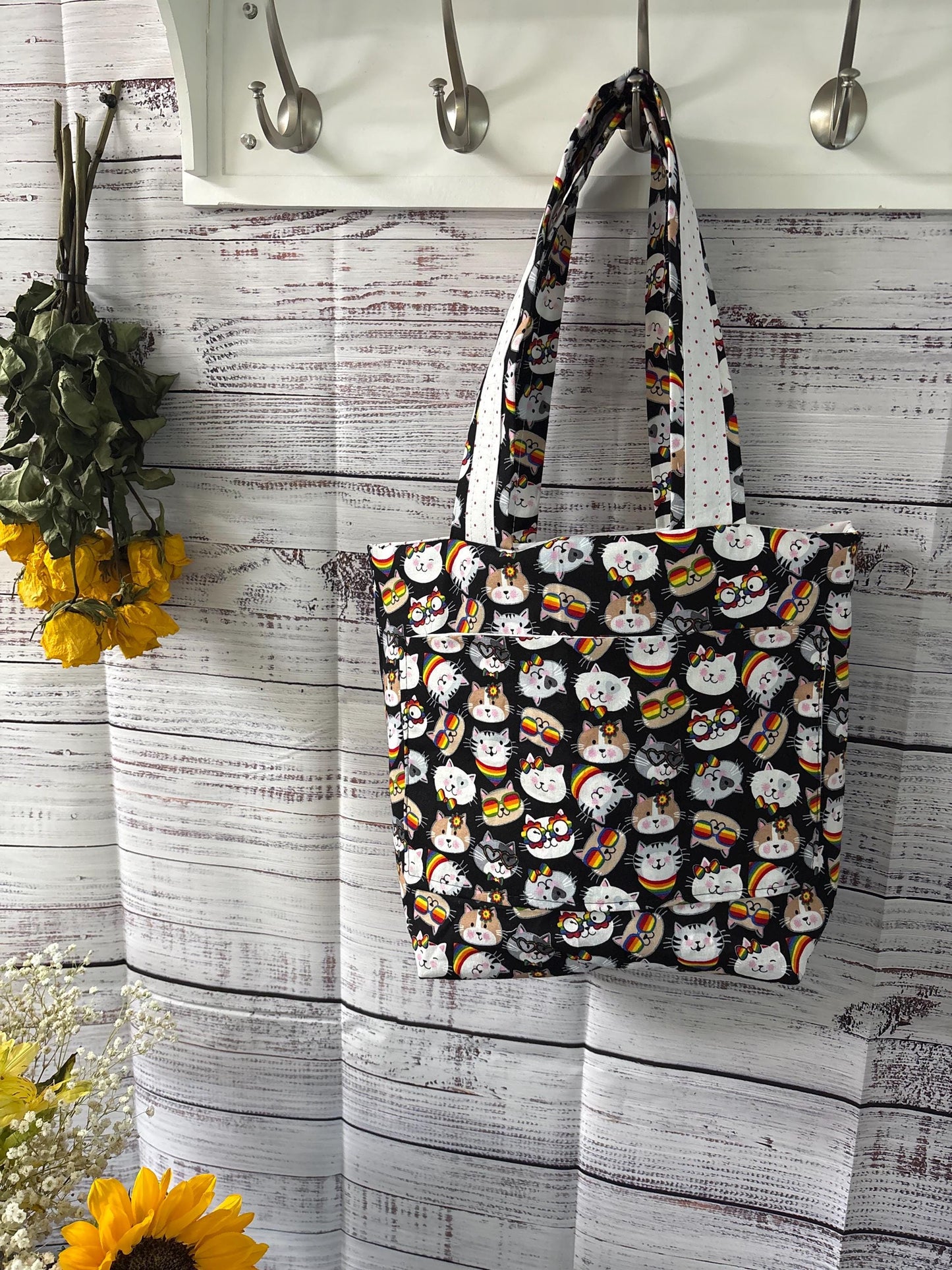 Rainbow Cat Origami Bag