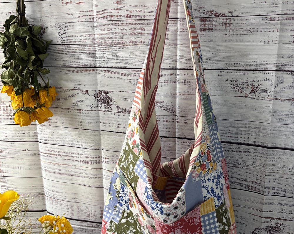 Shabby Chic Patchwork Hobo Bag