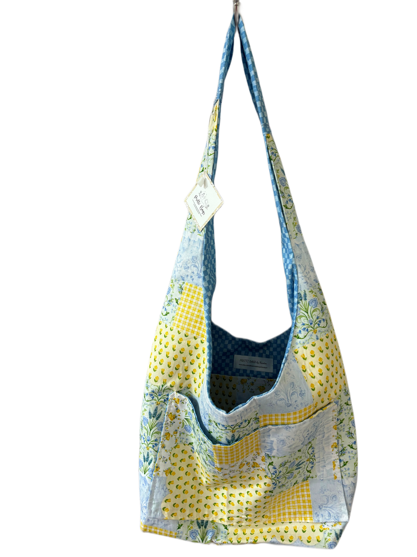Summer Floral Patchwork Hobo Bag