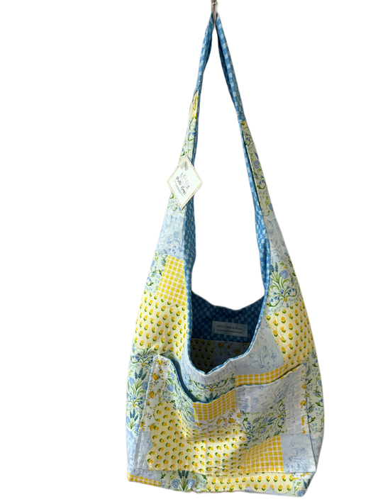 Summer Floral Patchwork Hobo Bag