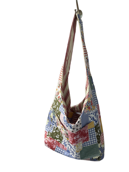 Shabby Chic Patchwork Hobo Bag